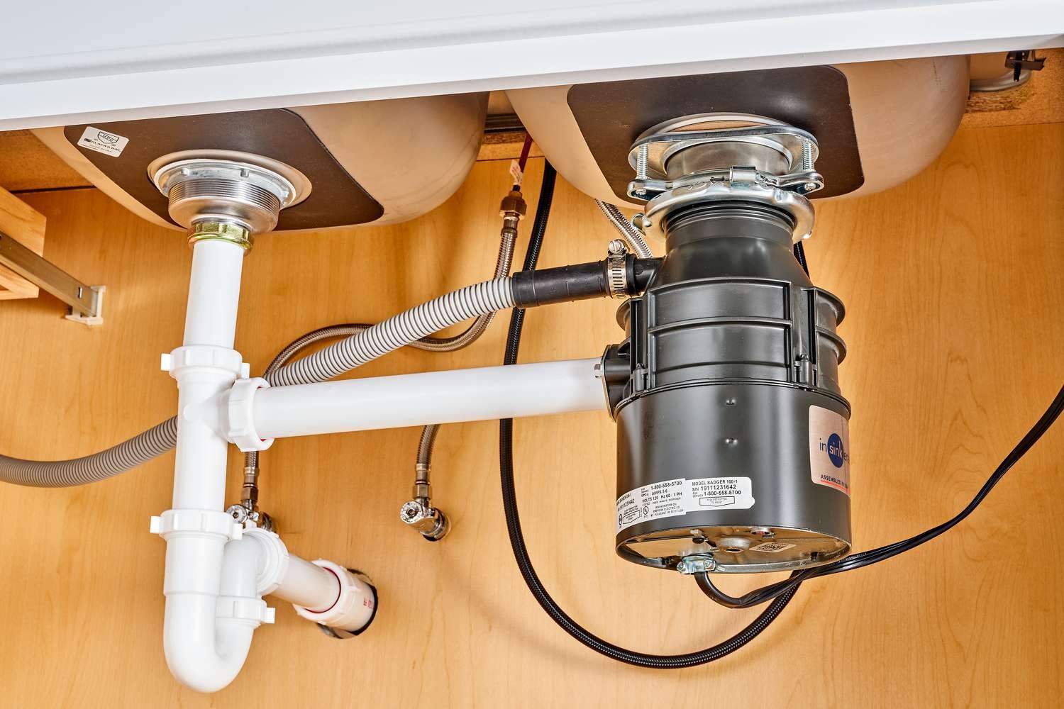 Garbage disposal unit professionally installed — Humble Roots Plumbing