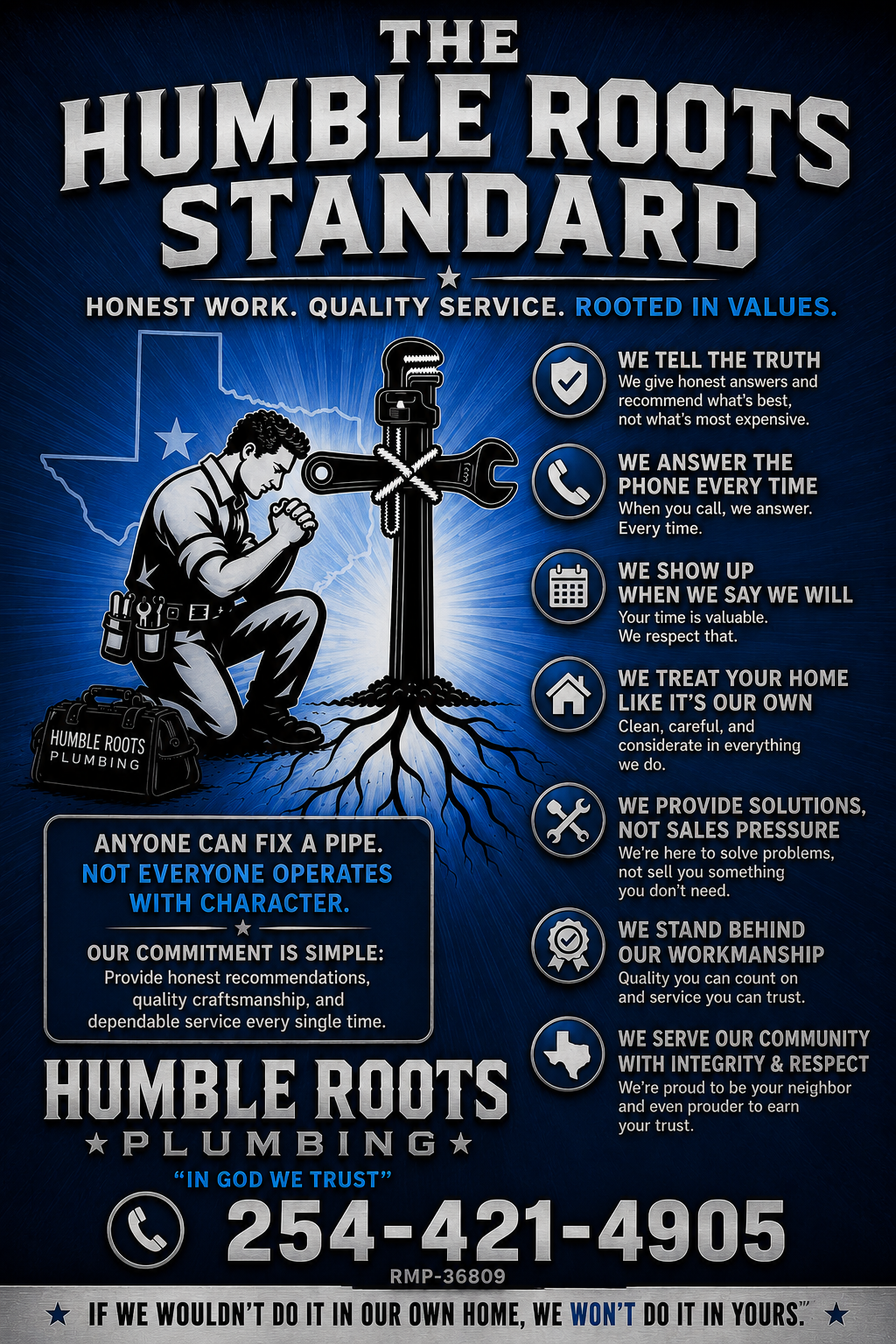 The Humble Roots Standard - Honest Work. Quality Service. Rooted in Values.